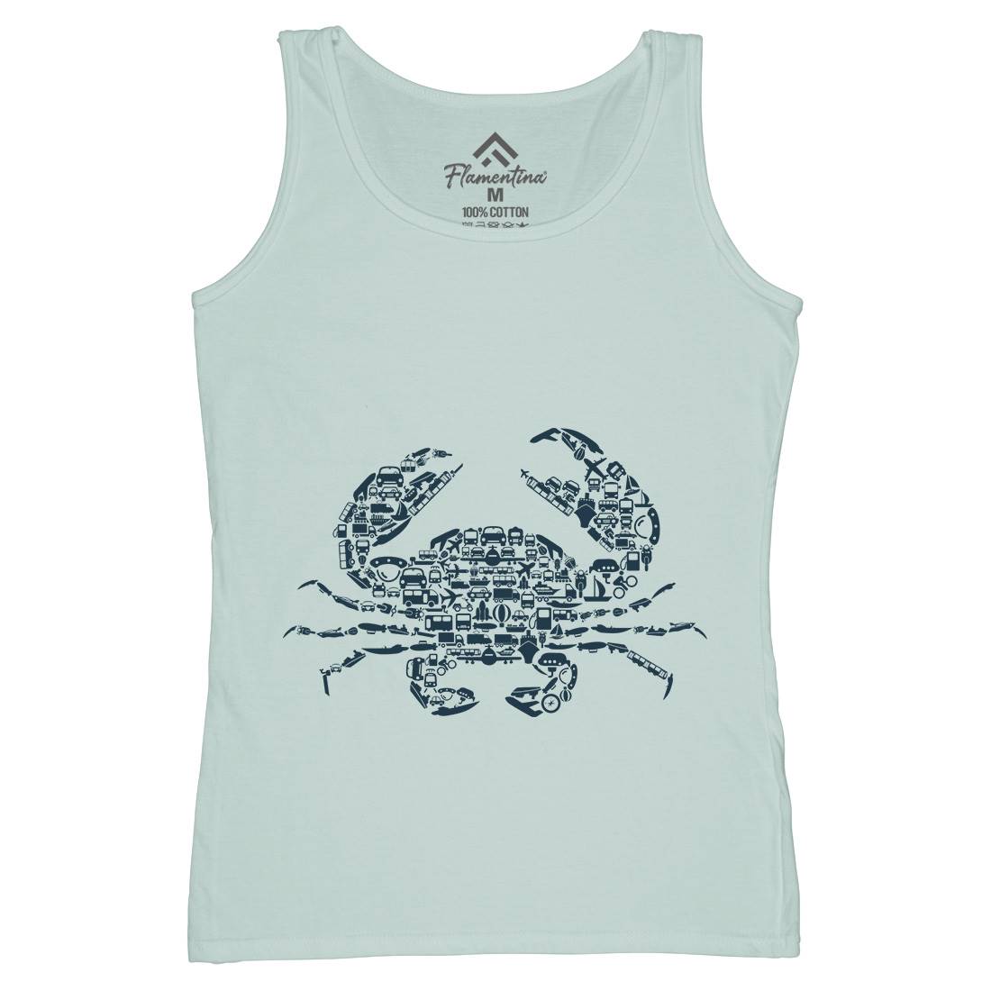 Crab Womens Organic Tank Top Vest Animals B019