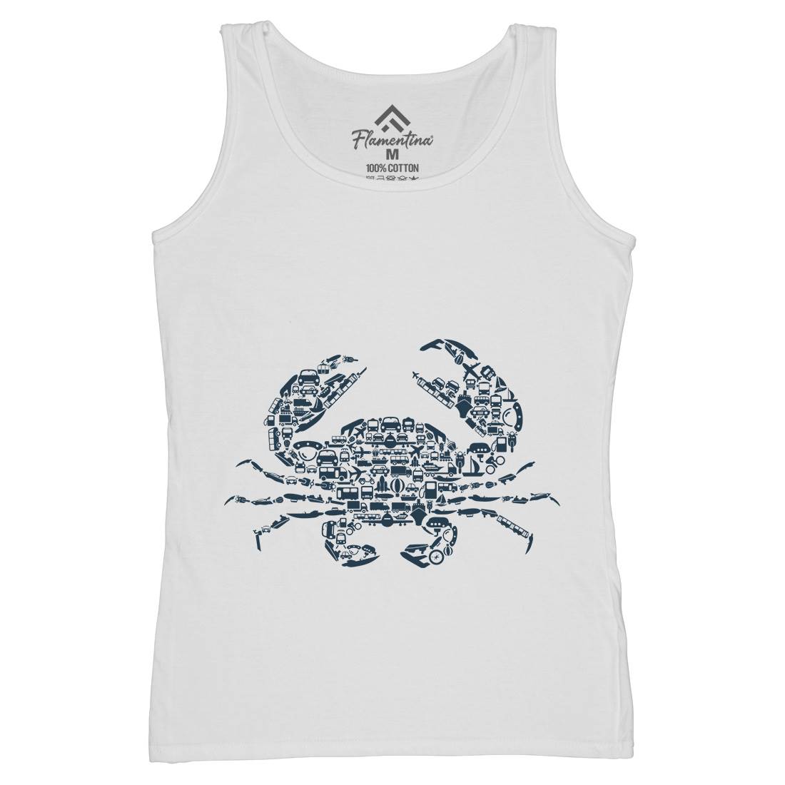Crab Womens Organic Tank Top Vest Animals B019