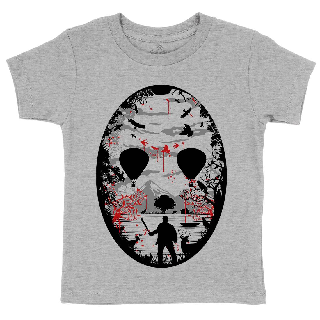 Crystal Lake Kids Organic Crew Neck T-Shirt Horror B020
