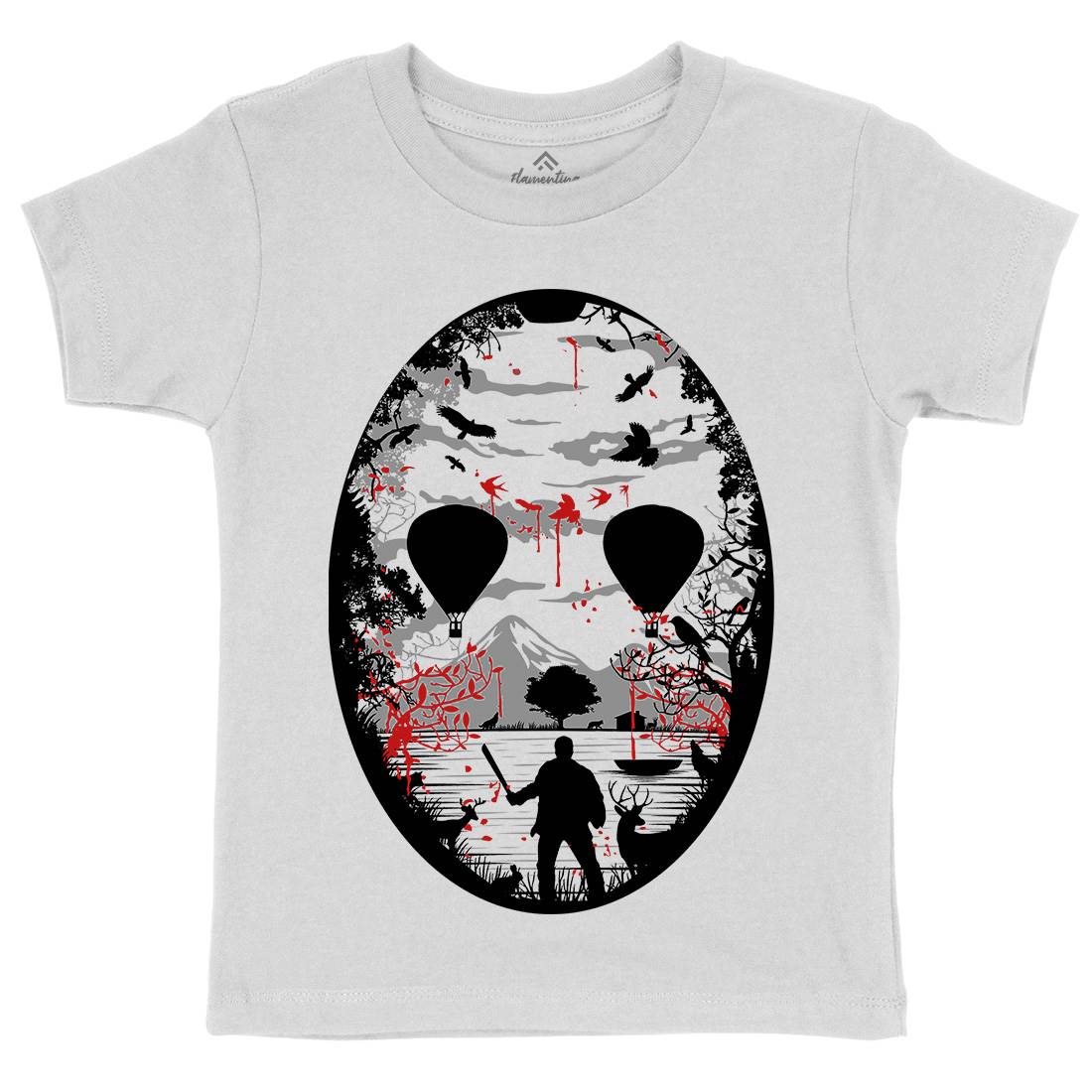 Crystal Lake Kids Organic Crew Neck T-Shirt Horror B020