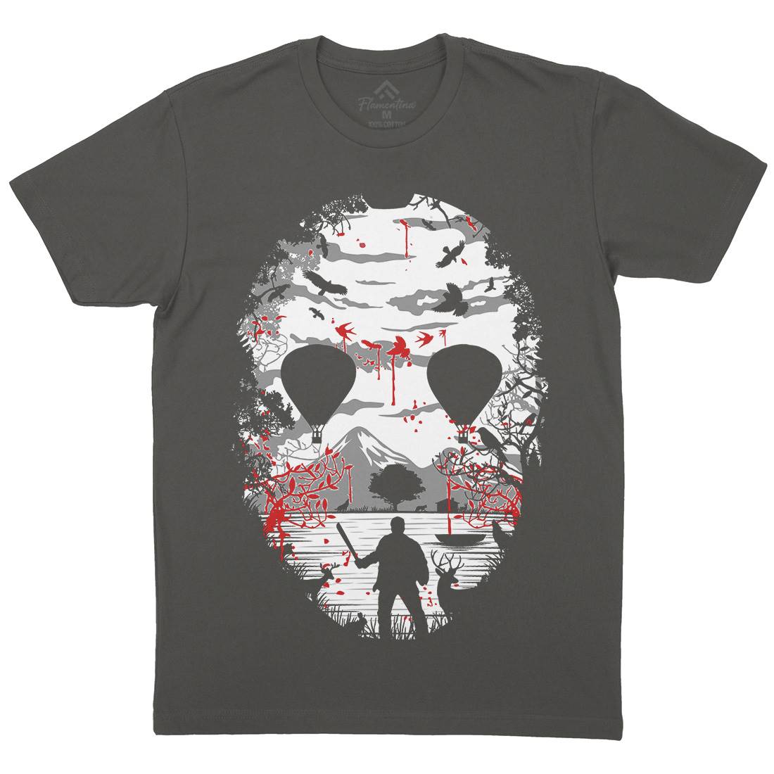 Crystal Lake Mens Crew Neck T-Shirt Horror B020