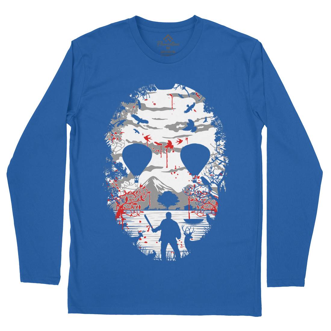 Crystal Lake Mens Long Sleeve T-Shirt Horror B020