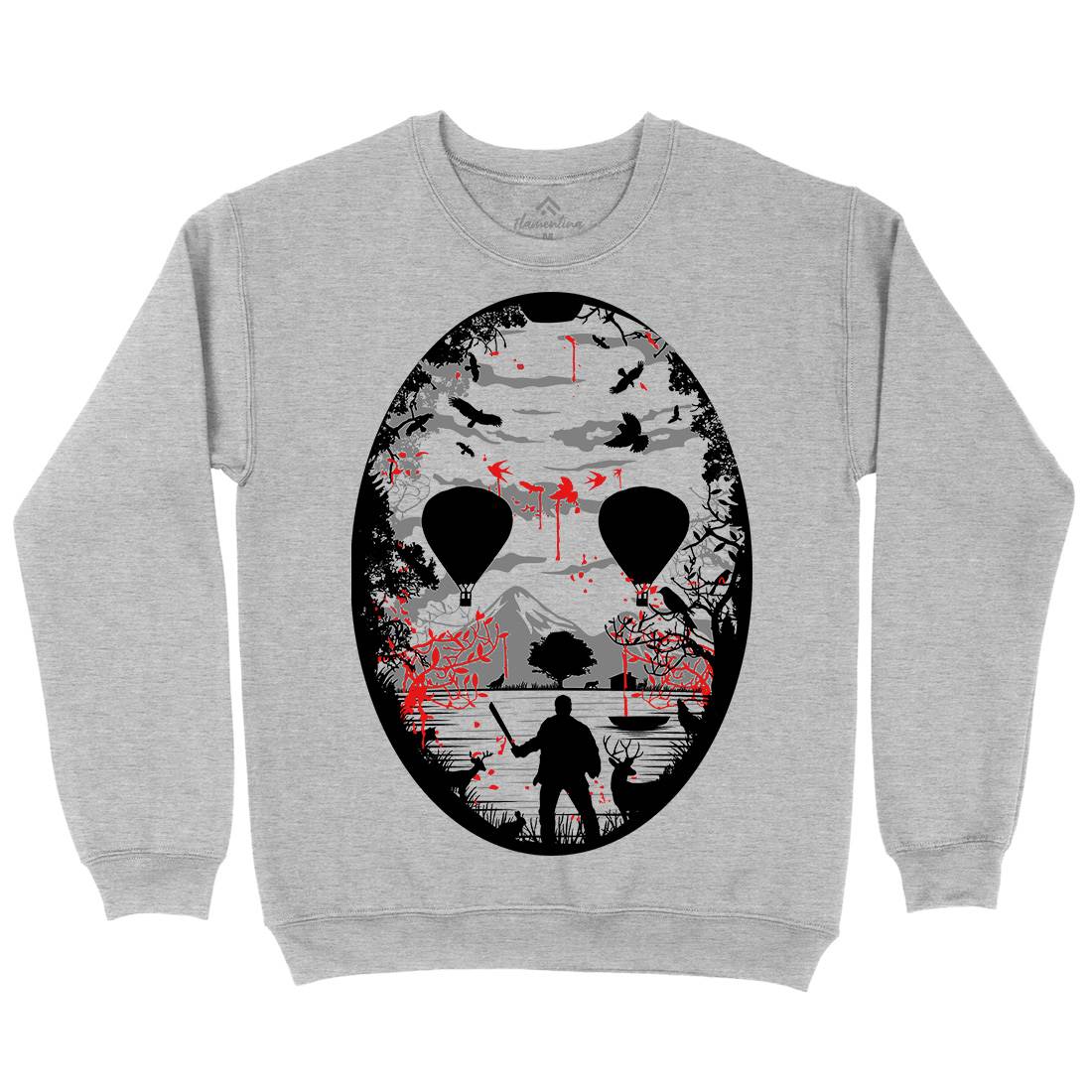 Crystal Lake Mens Crew Neck Sweatshirt Horror B020
