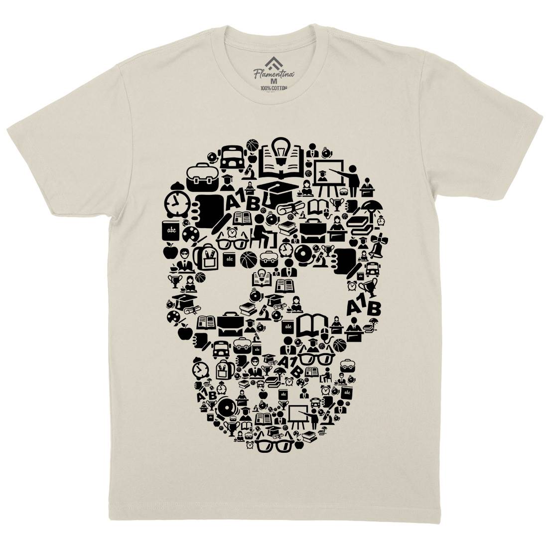 Dead School Mens Organic Crew Neck T-Shirt Illuminati B021