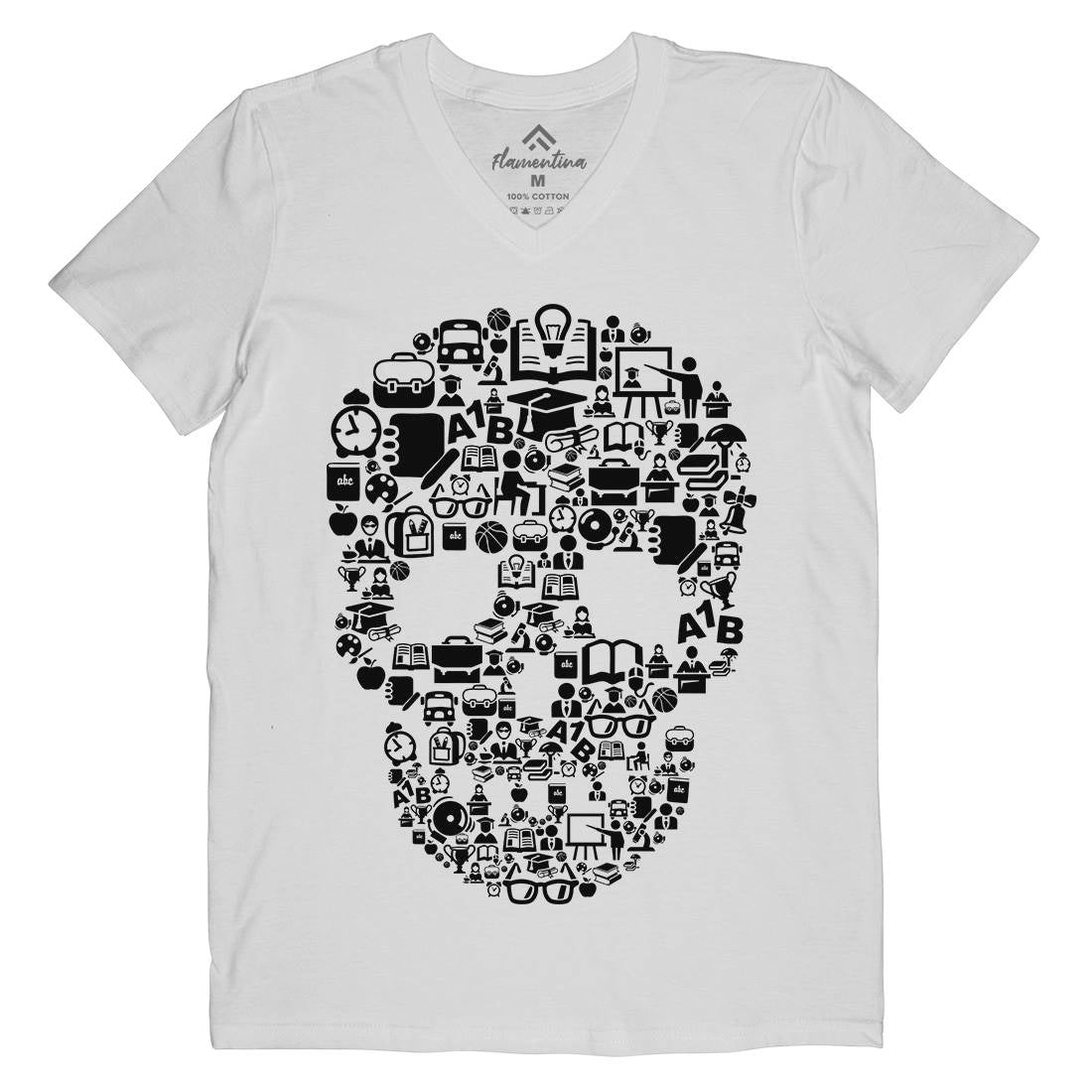 Dead School Mens V-Neck T-Shirt Illuminati B021