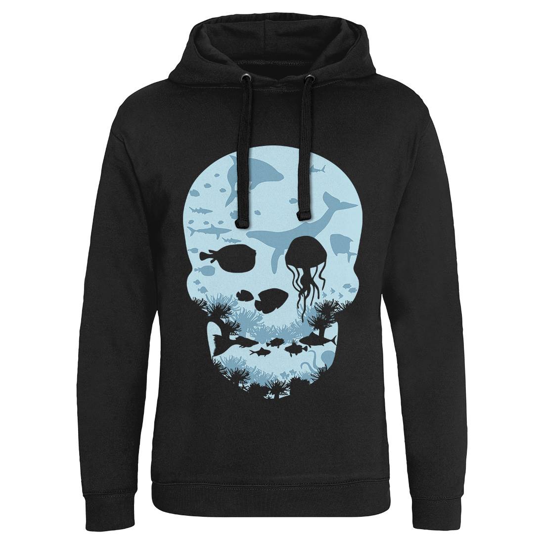 Dead Sea Mens Hoodie Without Pocket Navy B022