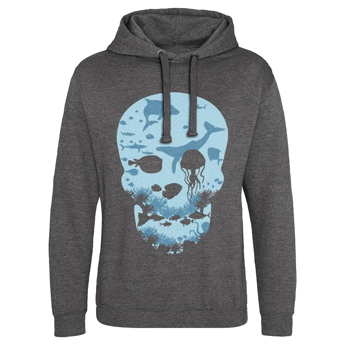 Dead Sea Mens Hoodie Without Pocket Navy B022
