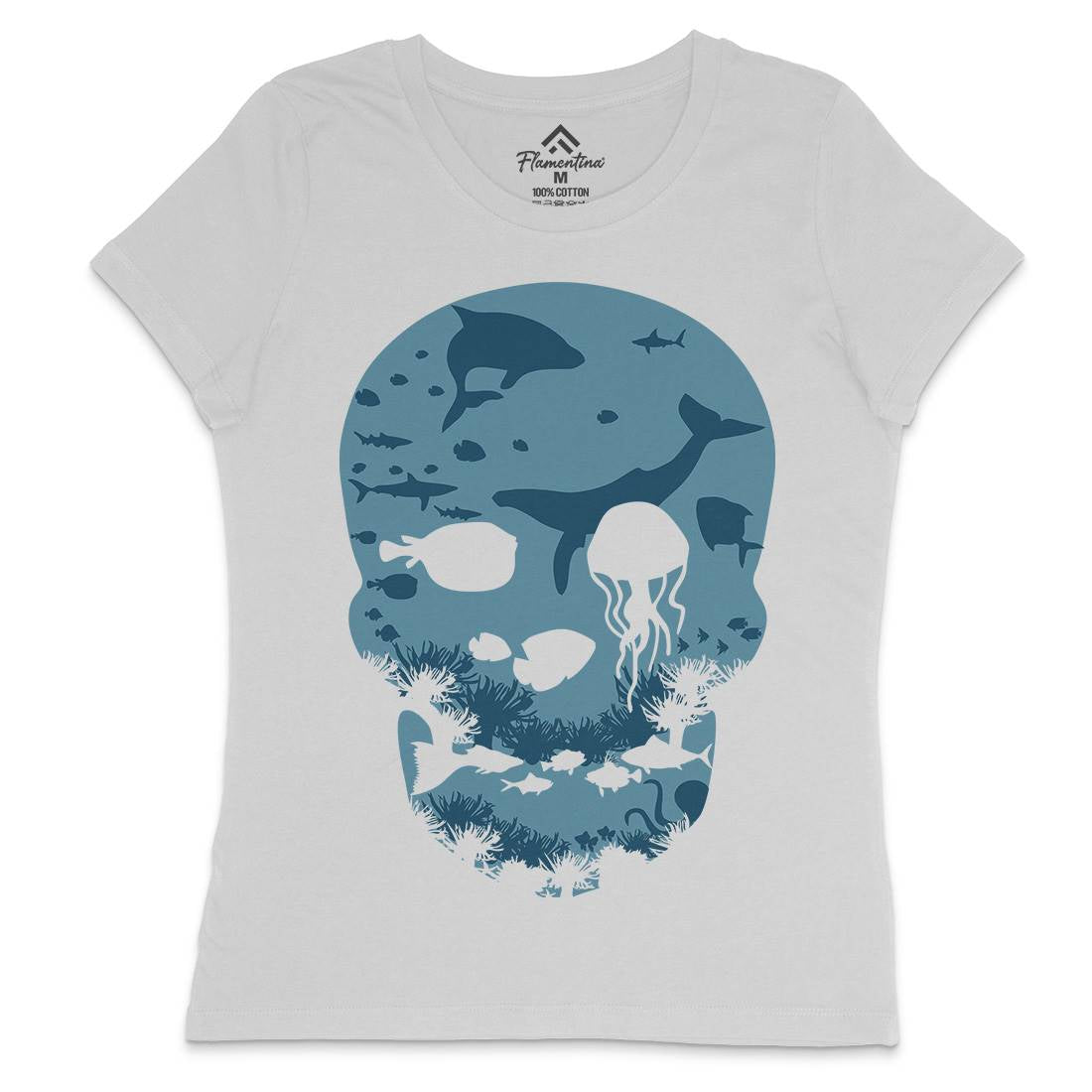 Dead Sea Womens Crew Neck T-Shirt Navy B022
