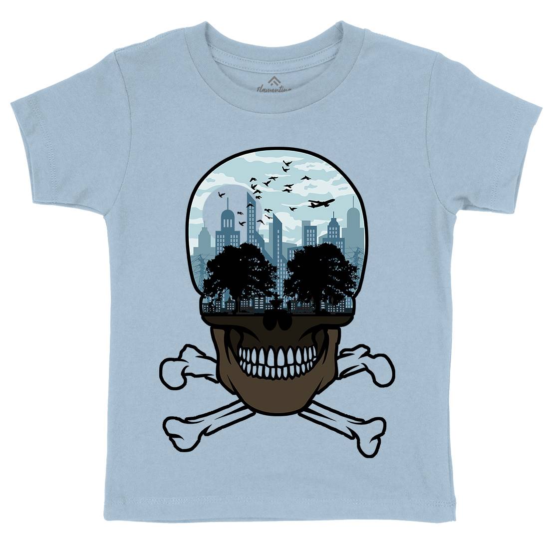 Death City Kids Crew Neck T-Shirt Nature B023