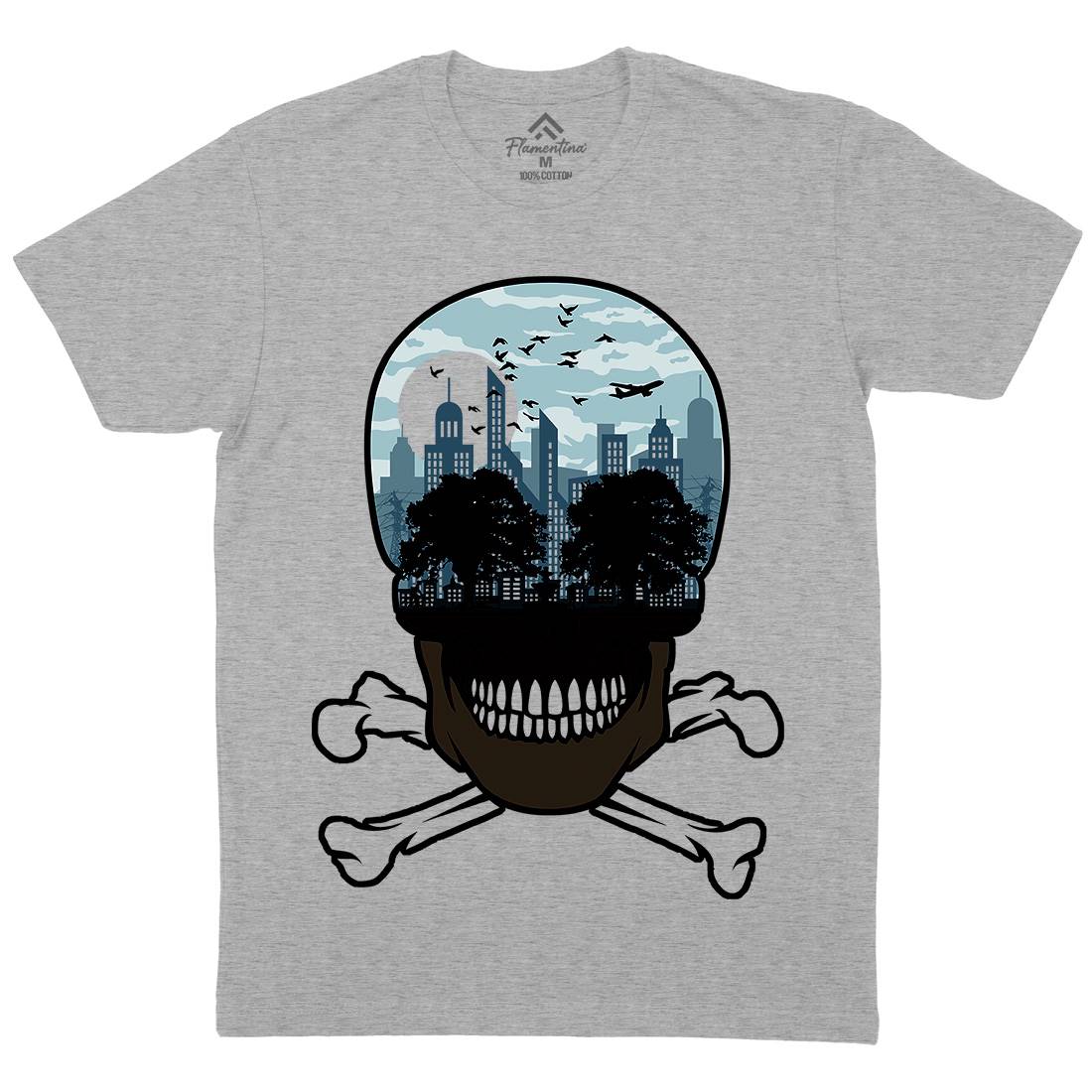 Death City Mens Crew Neck T-Shirt Nature B023