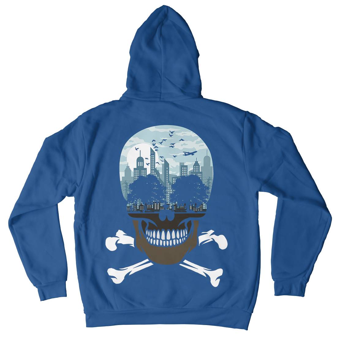 Death City Mens Hoodie With Pocket Nature B023
