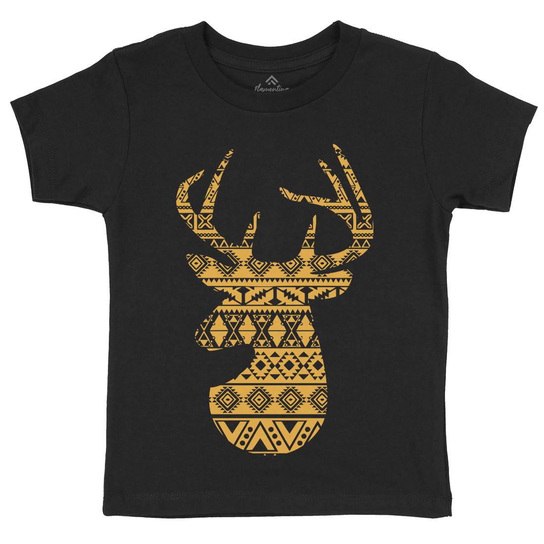 Deer Kids Organic Crew Neck T-Shirt Animals B024