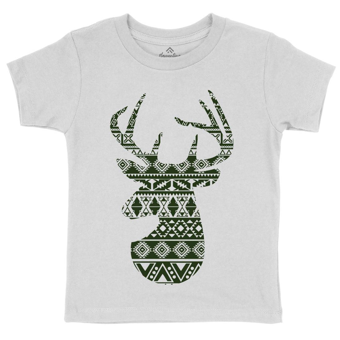 Deer Kids Organic Crew Neck T-Shirt Animals B024