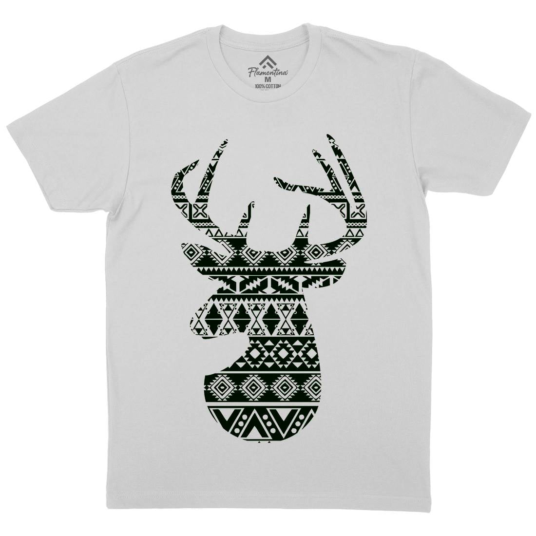 Deer Mens Crew Neck T-Shirt Animals B024
