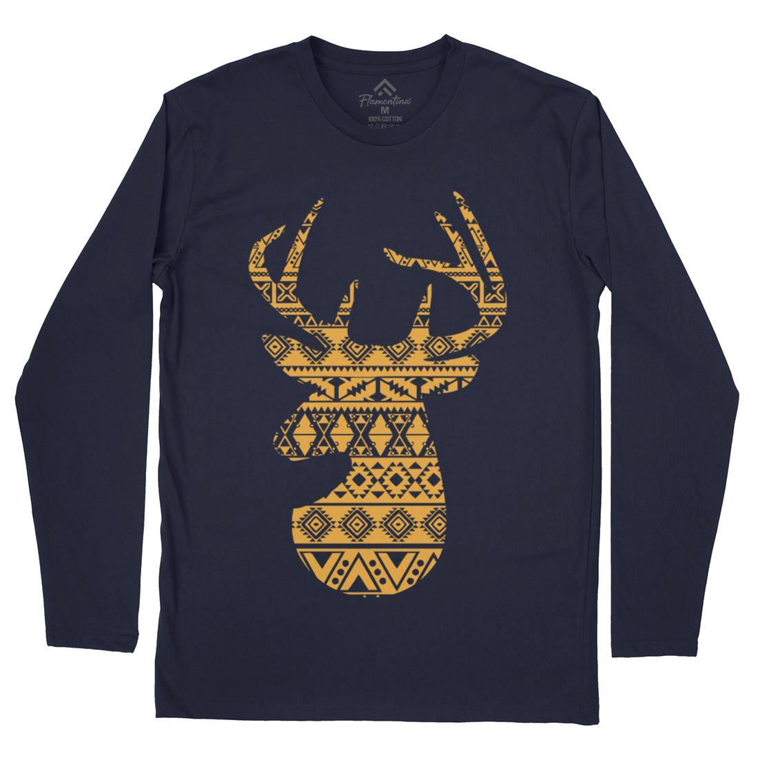 Deer Mens Long Sleeve T-Shirt Animals B024