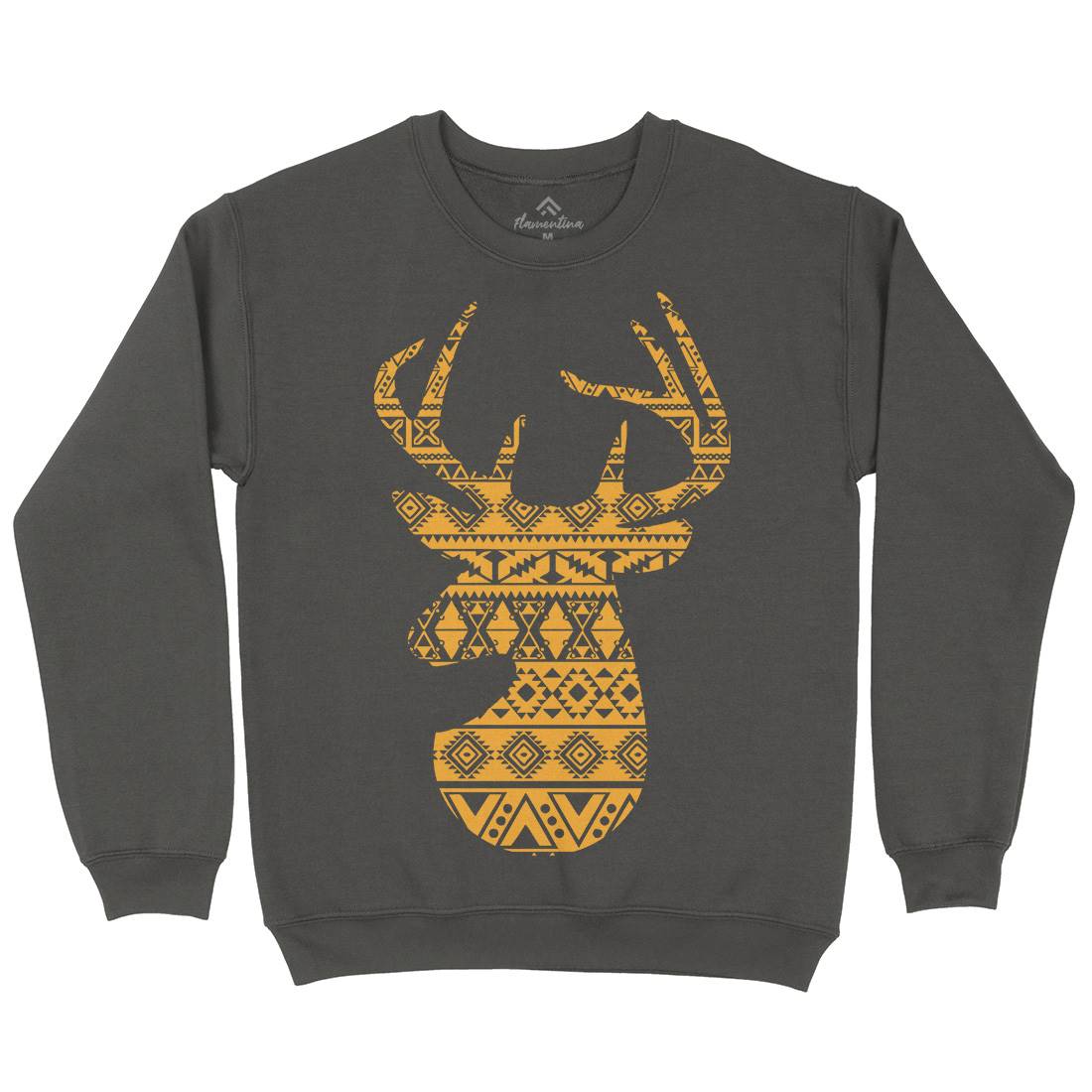 Deer Mens Crew Neck Sweatshirt Animals B024