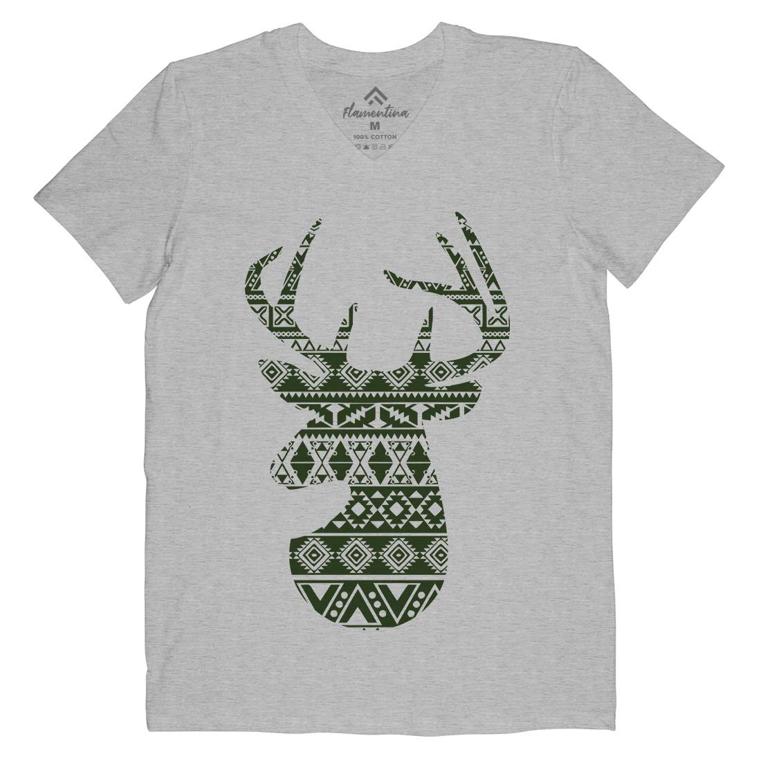 Deer Mens V-Neck T-Shirt Animals B024