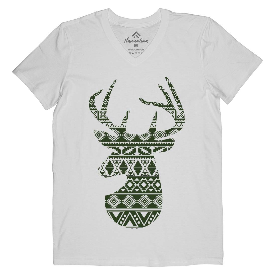Deer Mens V-Neck T-Shirt Animals B024