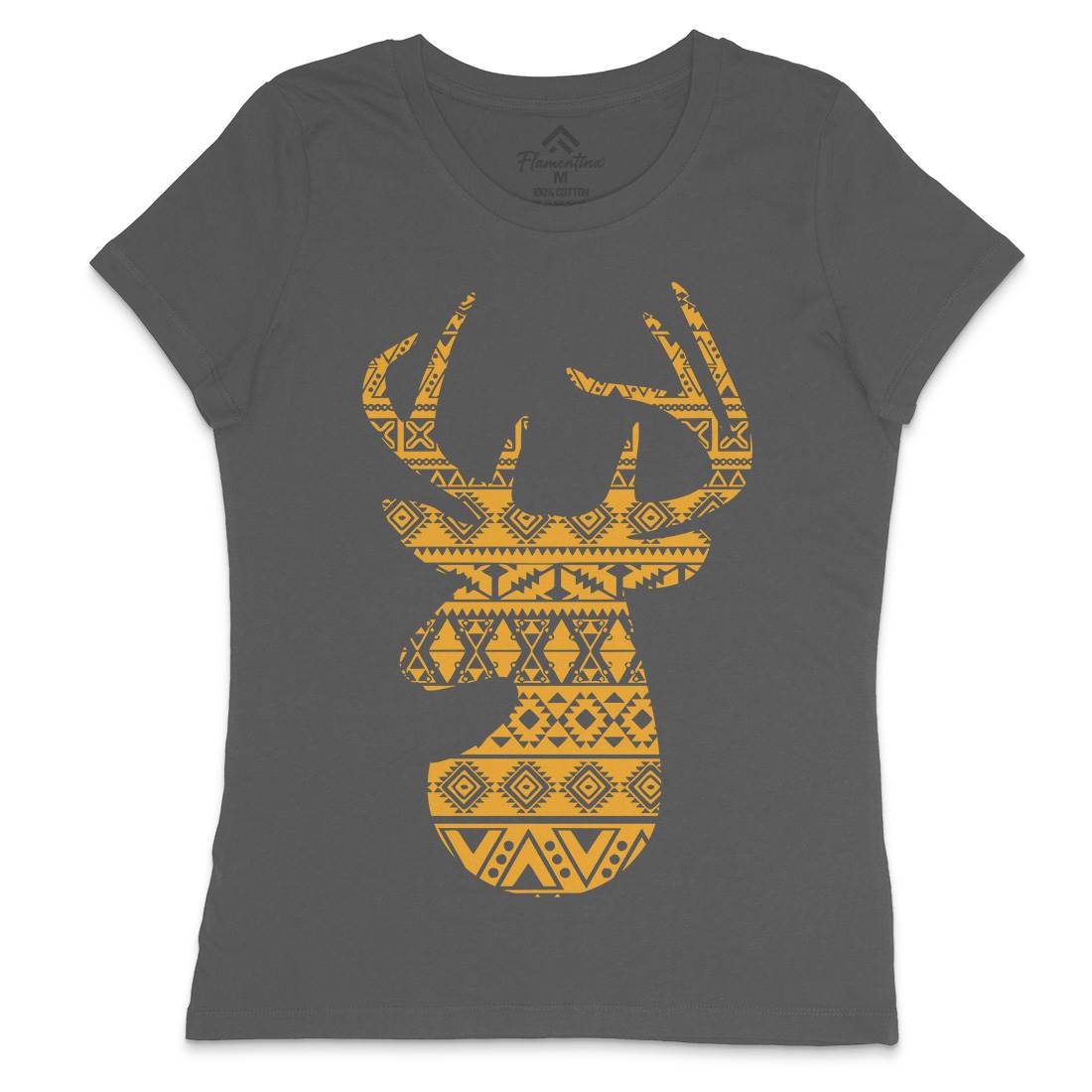 Deer Womens Crew Neck T-Shirt Animals B024