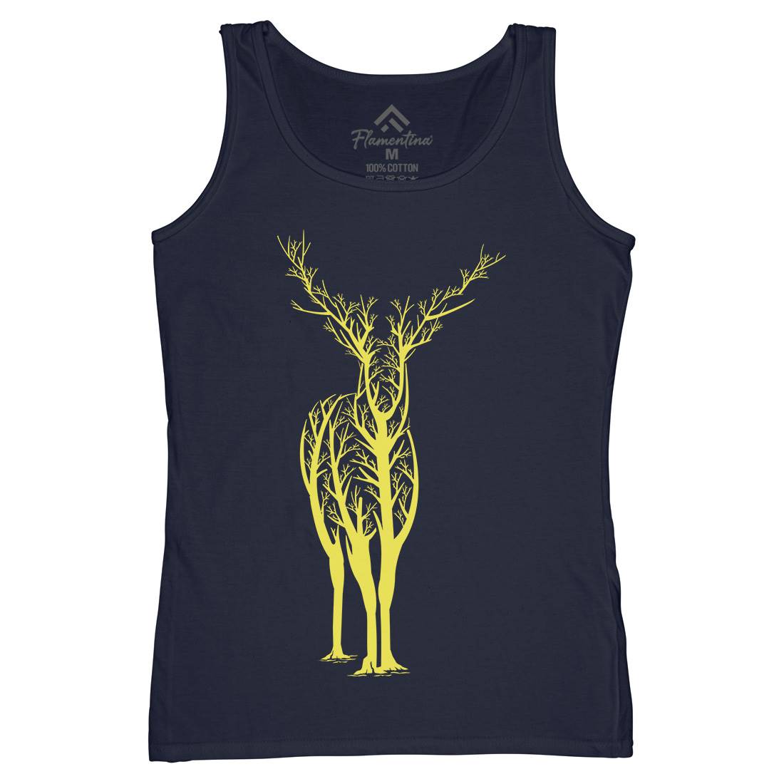 Deer Womens Organic Tank Top Vest Animals B025