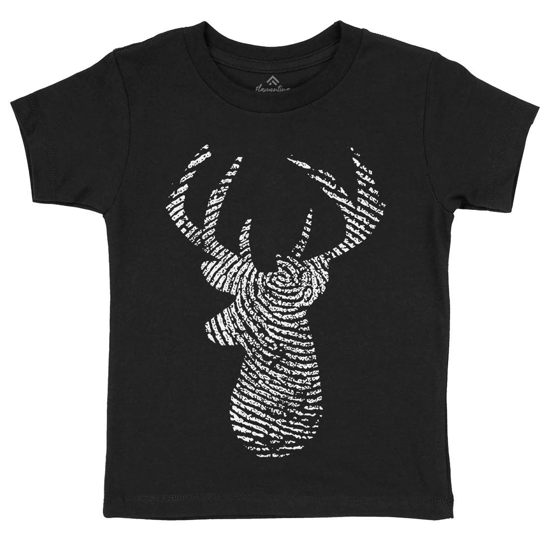 Deer Kids Crew Neck T-Shirt Animals B026
