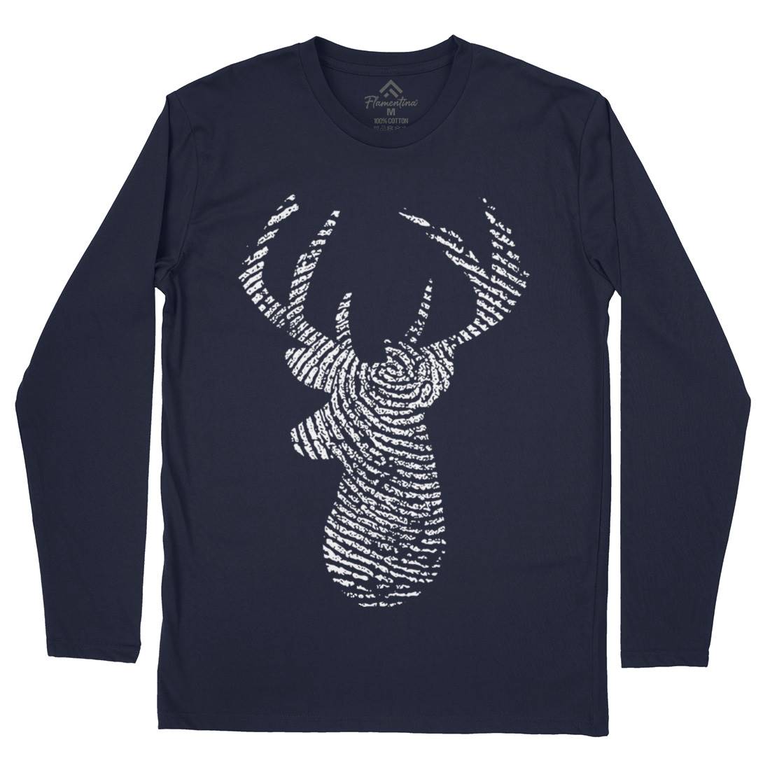 Deer Mens Long Sleeve T-Shirt Animals B026