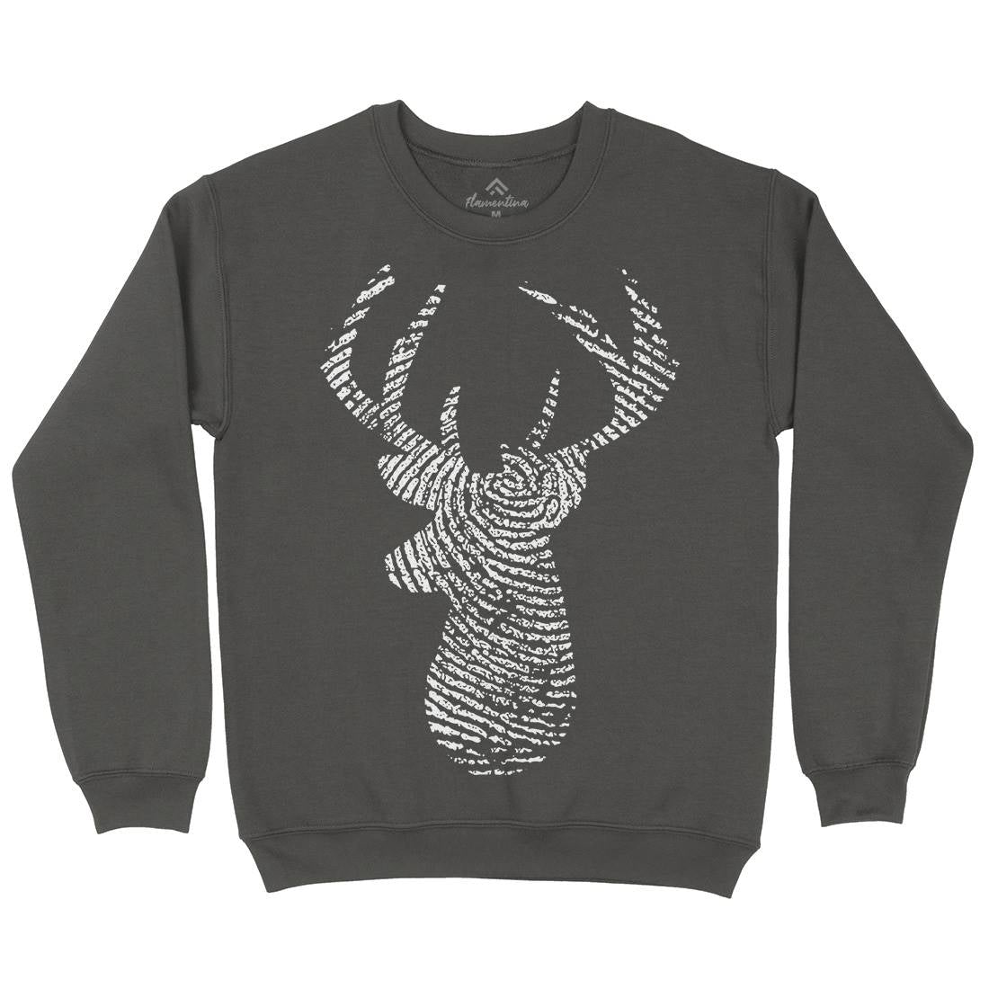 Deer Mens Crew Neck Sweatshirt Animals B026