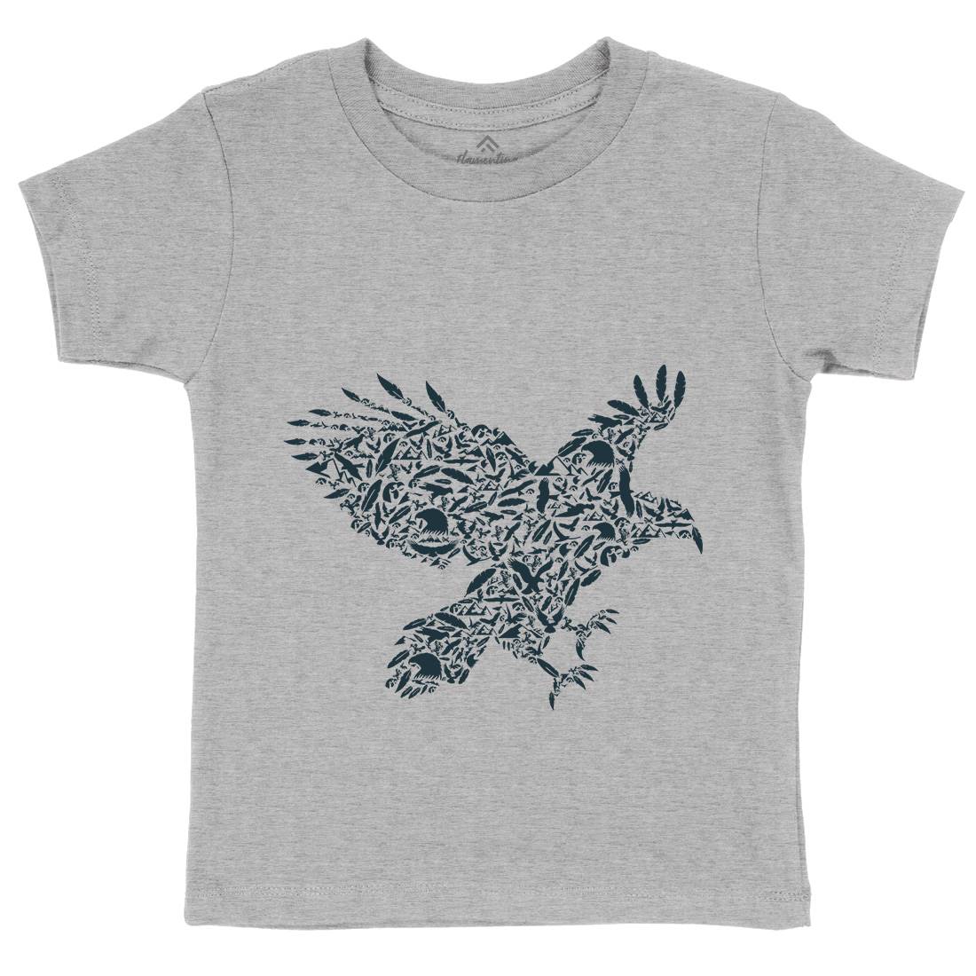 Eagle Kids Crew Neck T-Shirt Animals B029