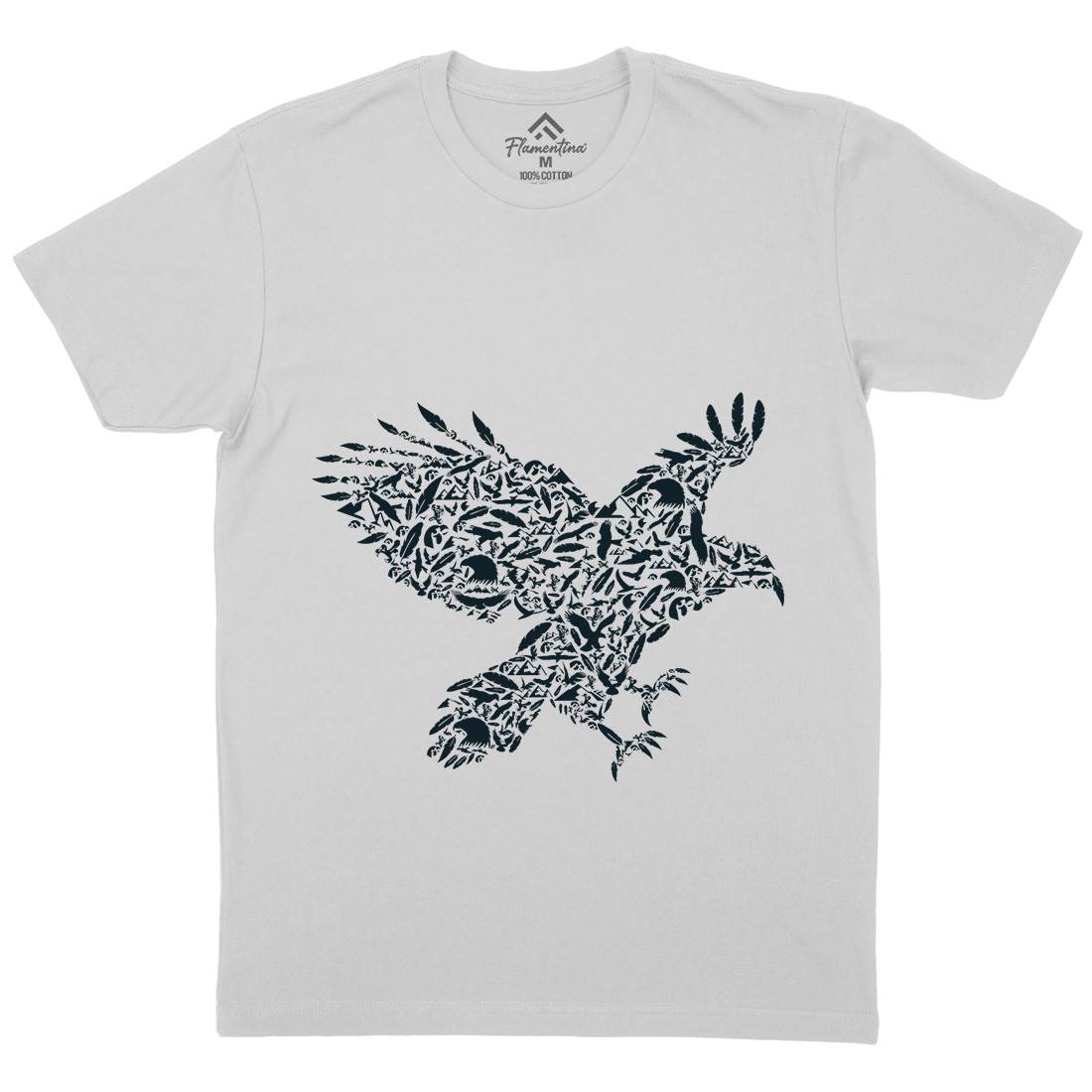 Eagle Mens Crew Neck T-Shirt Animals B029