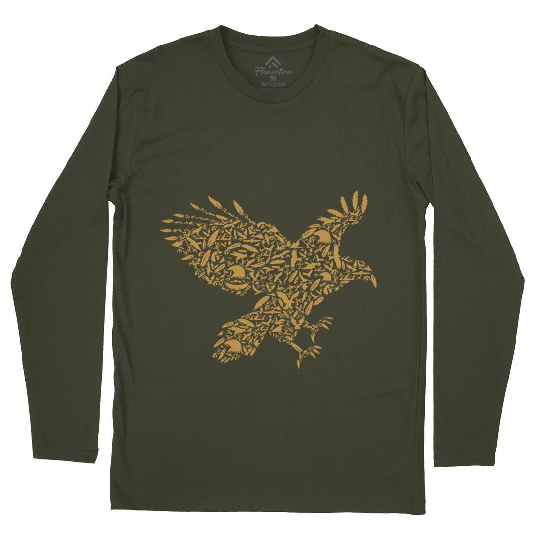 Eagle Mens Long Sleeve T-Shirt Animals B029