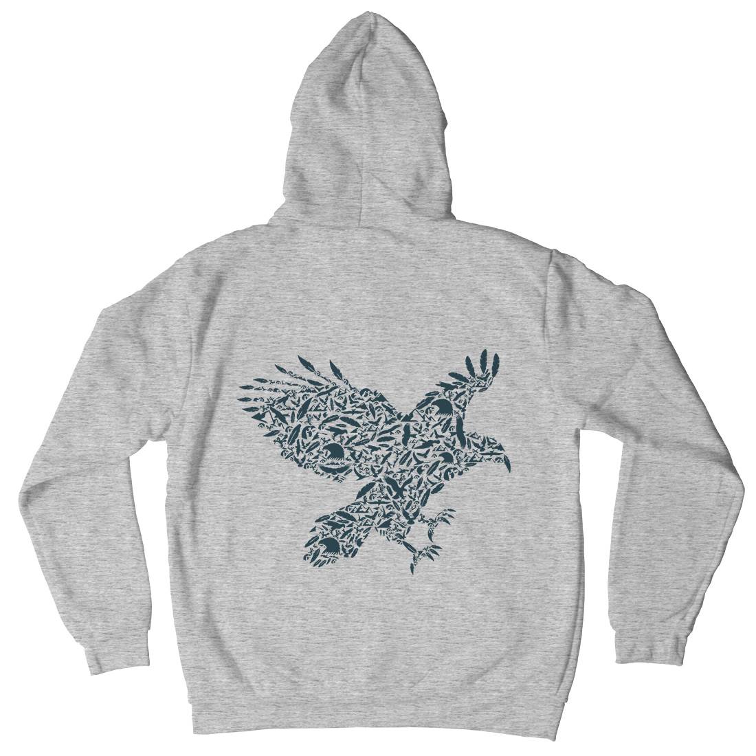 Eagle Mens Hoodie With Pocket Animals B029