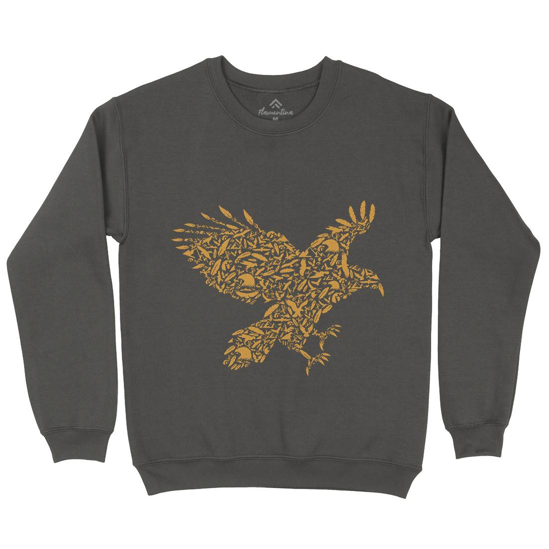 Eagle Mens Crew Neck Sweatshirt Animals B029