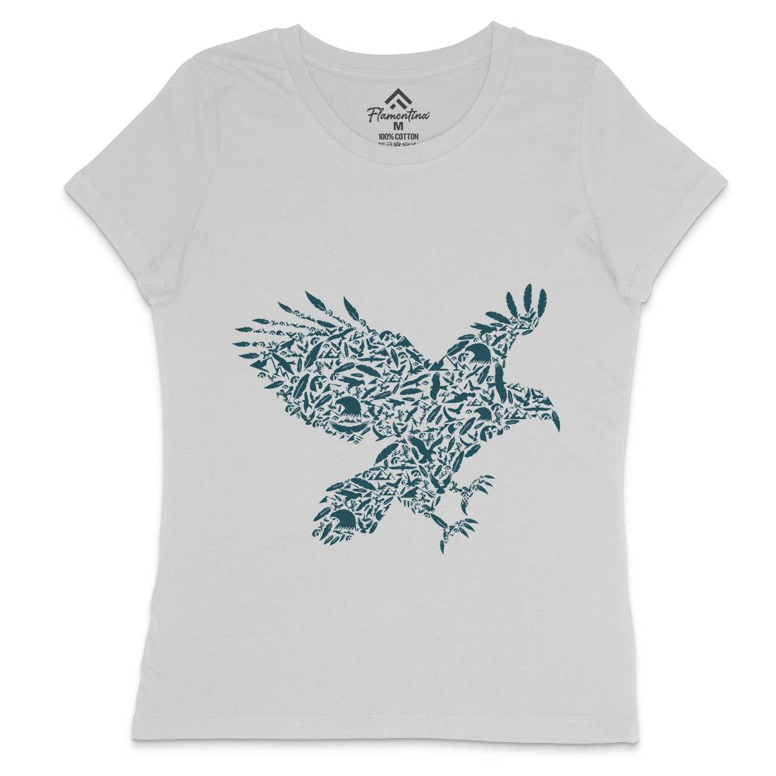 Eagle Womens Crew Neck T-Shirt Animals B029