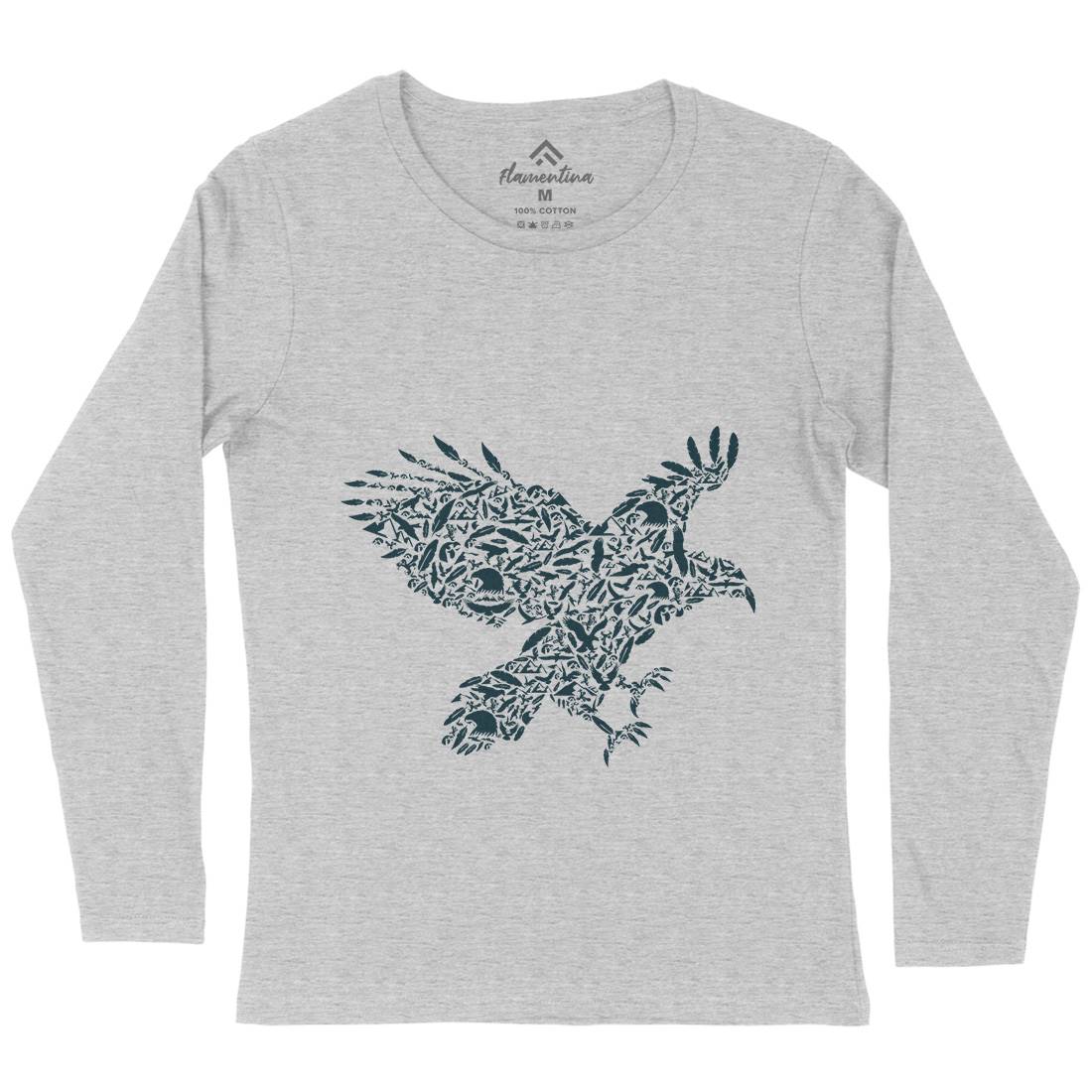 Eagle Womens Long Sleeve T-Shirt Animals B029