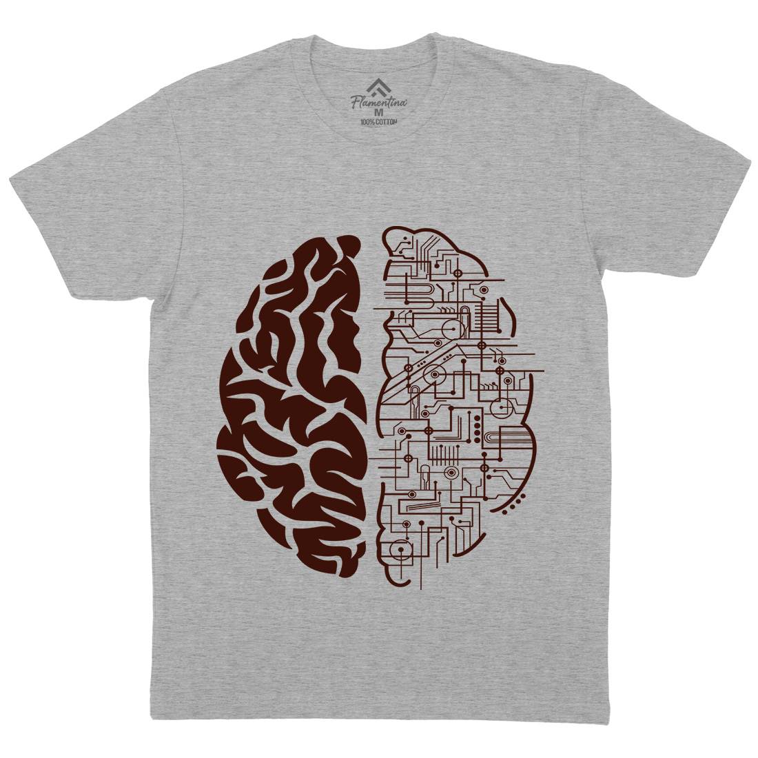 Electric Brain Mens Crew Neck T-Shirt Science B032
