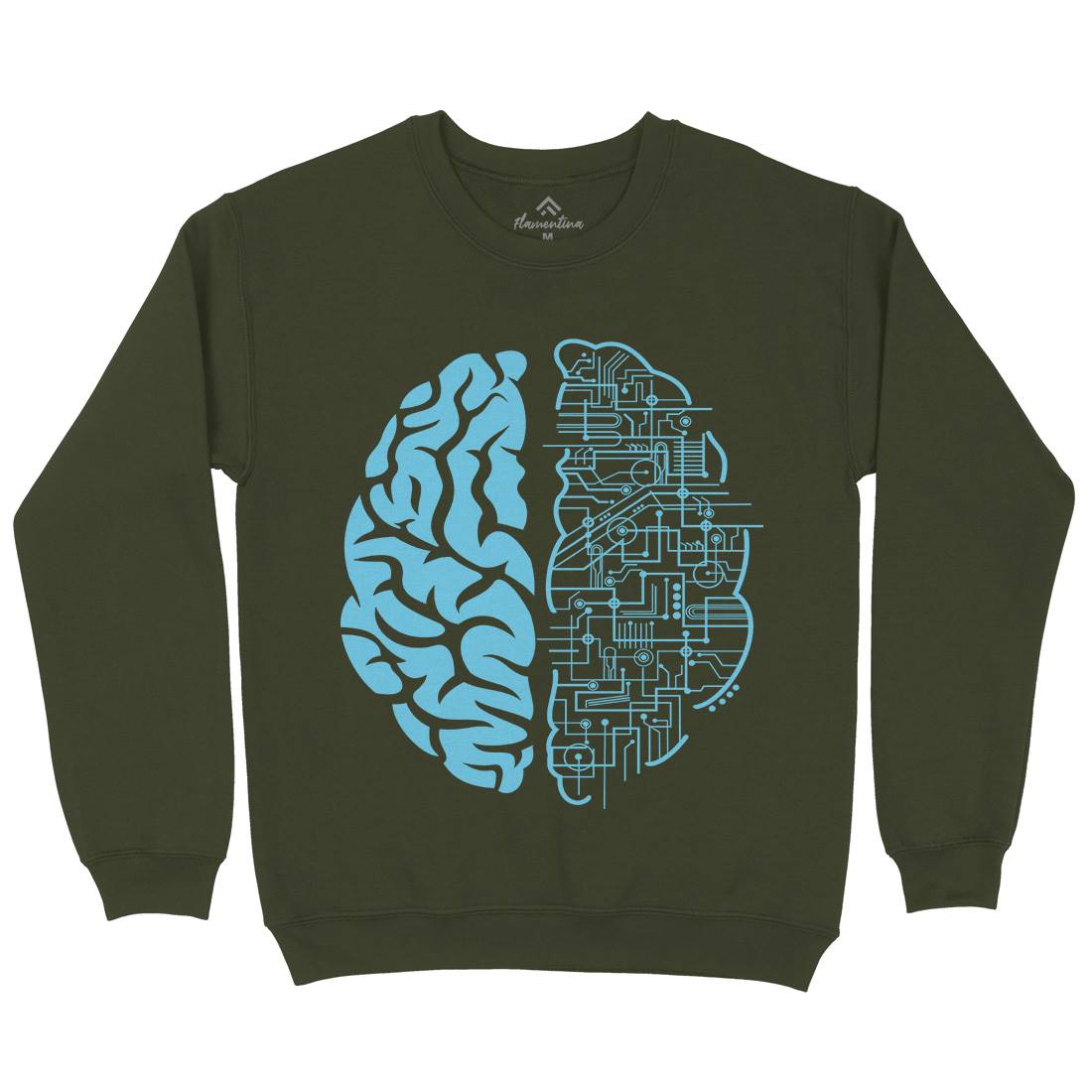 Electric Brain Mens Crew Neck Sweatshirt Science B032