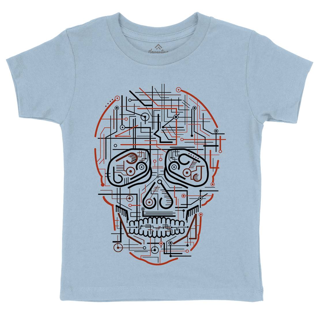 Electric Skull Kids Crew Neck T-Shirt Science B034