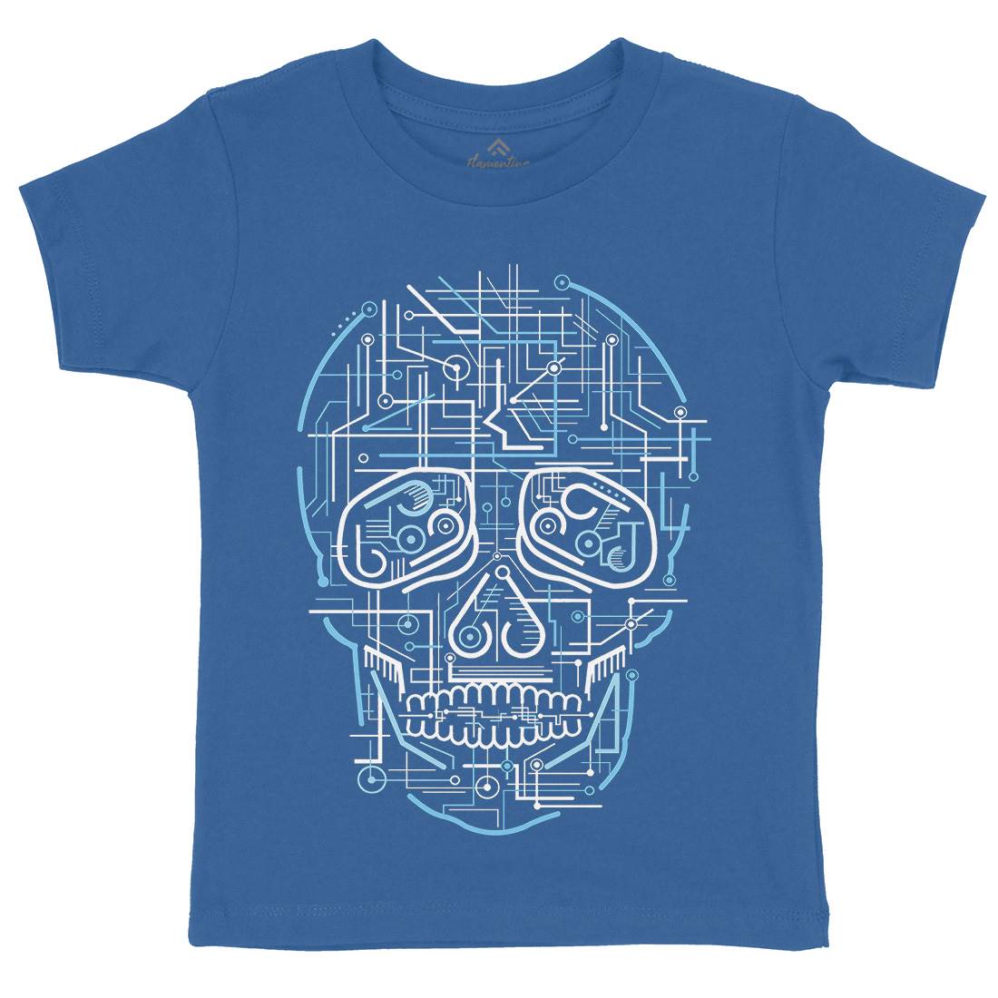 Electric Skull Kids Crew Neck T-Shirt Science B034