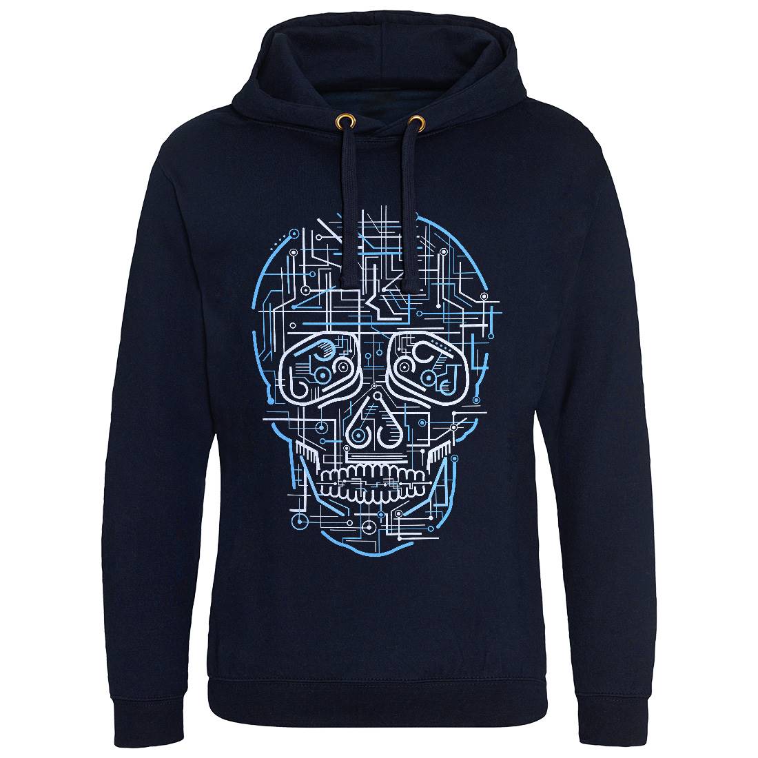 Electric Skull Mens Hoodie Without Pocket Science B034