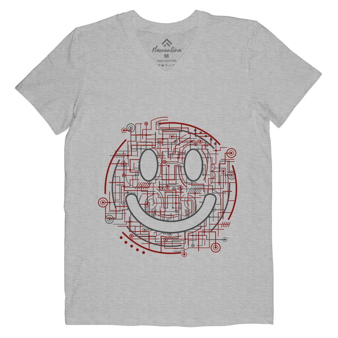 Electric Smile Mens V-Neck T-Shirt Science B035
