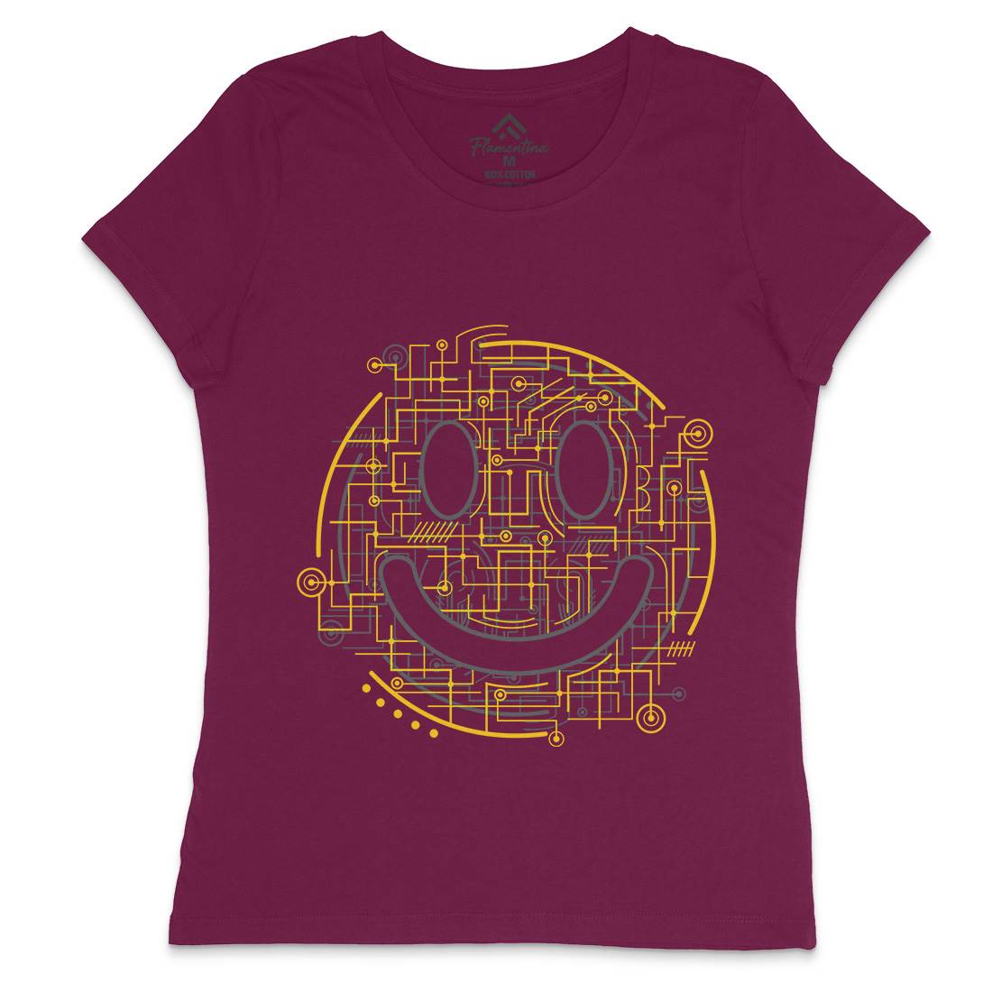 Electric Smile Womens Crew Neck T-Shirt Science B035