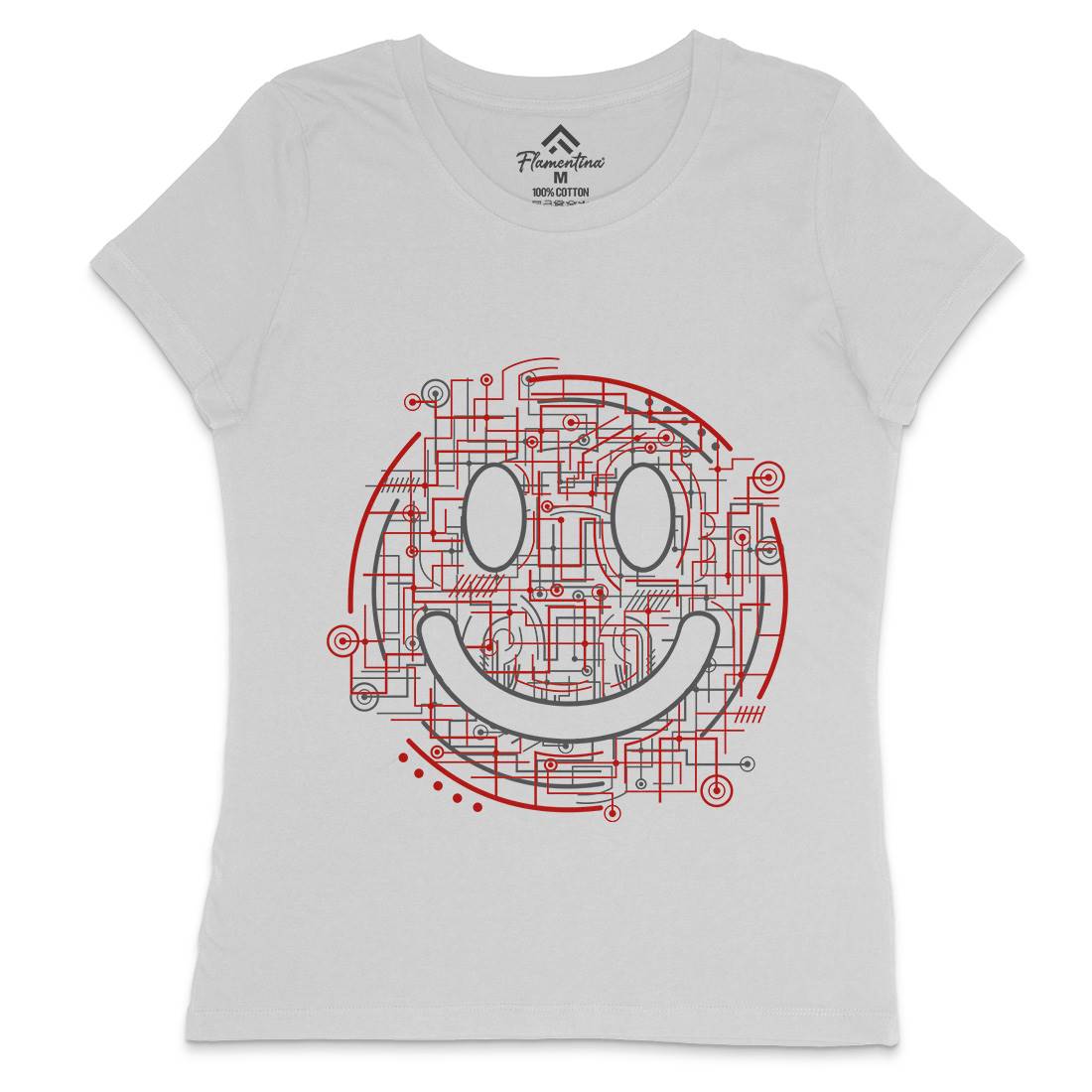 Electric Smile Womens Crew Neck T-Shirt Science B035