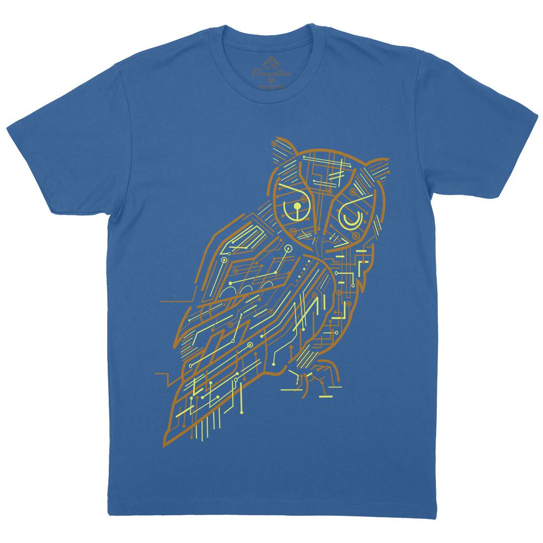 Electrical Owl Mens Crew Neck T-Shirt Animals B036