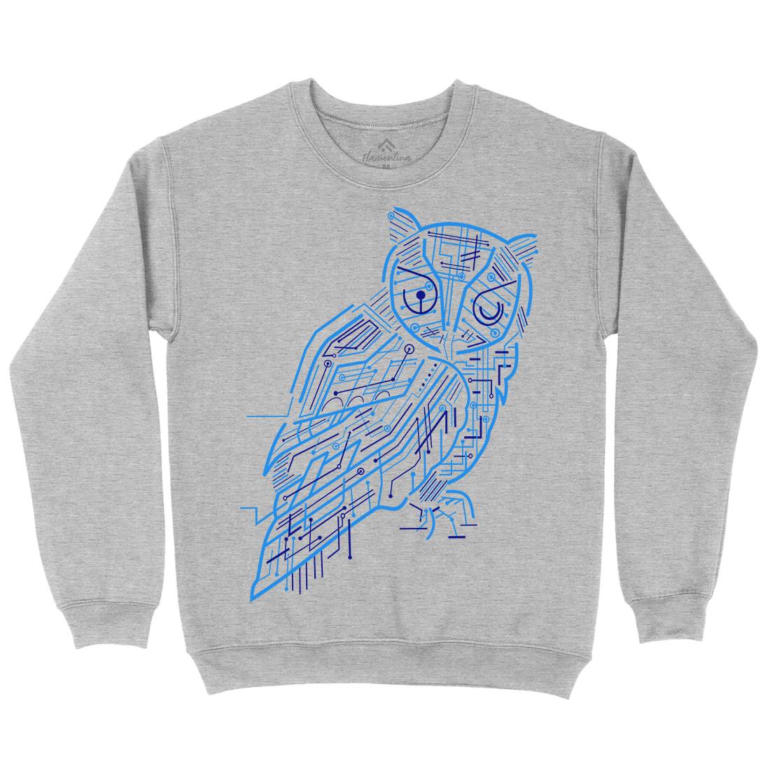 Electrical Owl Kids Crew Neck Sweatshirt Animals B036