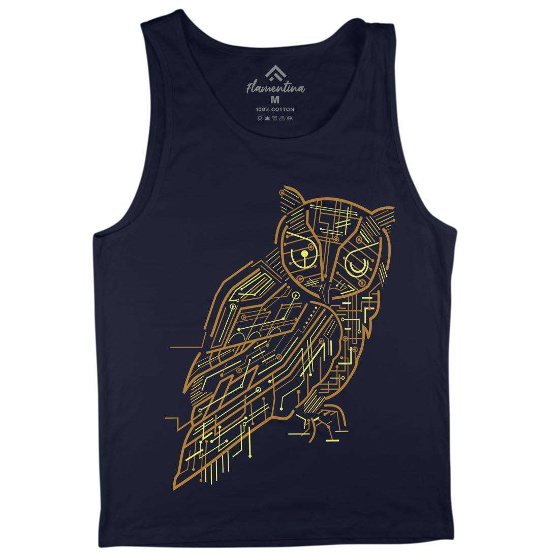Electrical Owl Mens Tank Top Vest Animals B036
