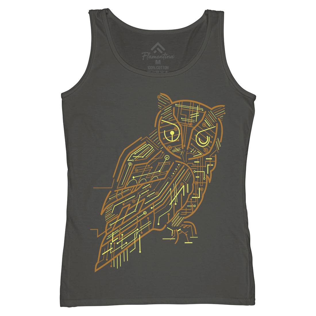 Electrical Owl Womens Organic Tank Top Vest Animals B036