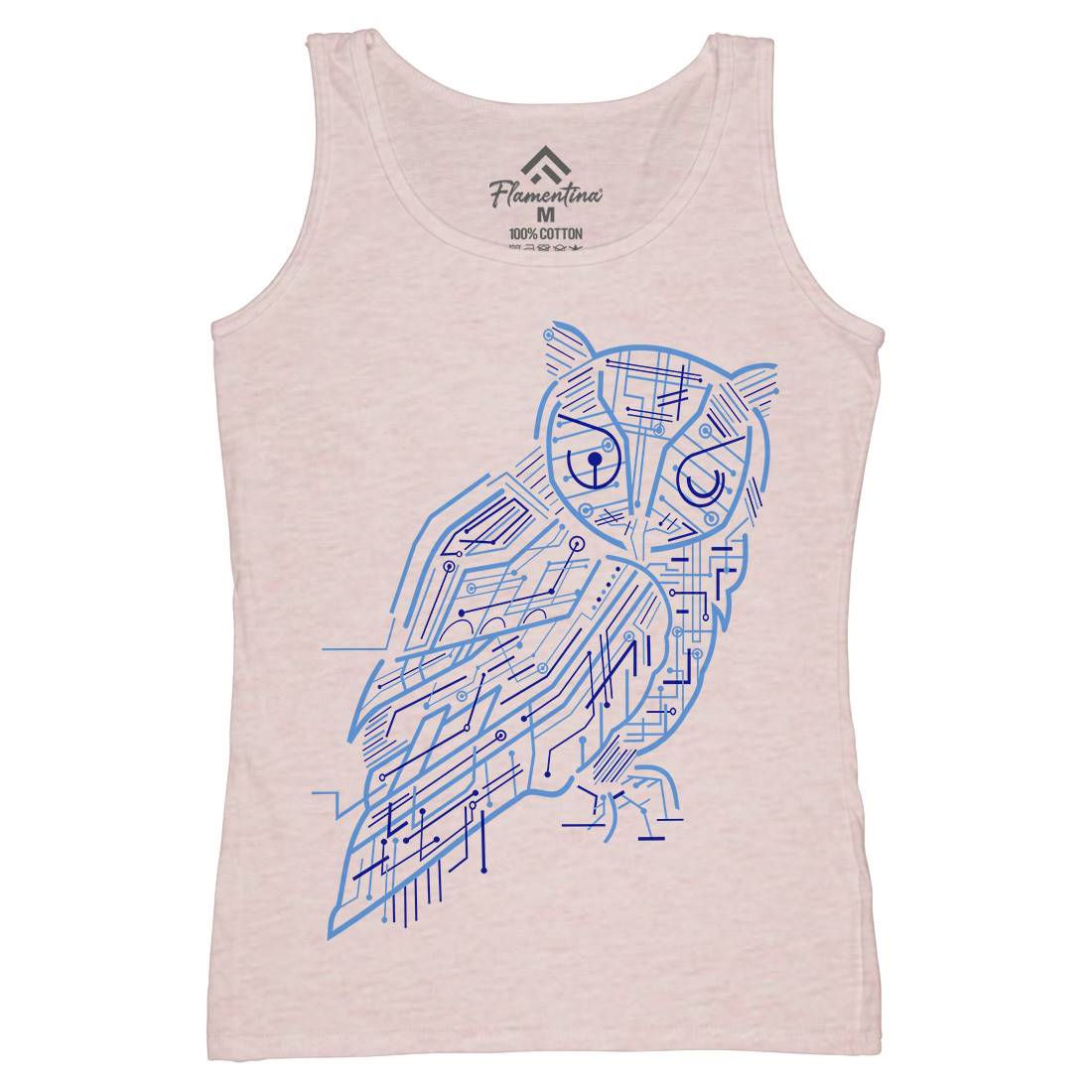 Electrical Owl Womens Organic Tank Top Vest Animals B036