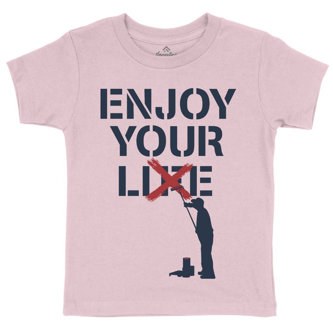 Enjoy Your Lie Kids Crew Neck T-Shirt Illuminati B037