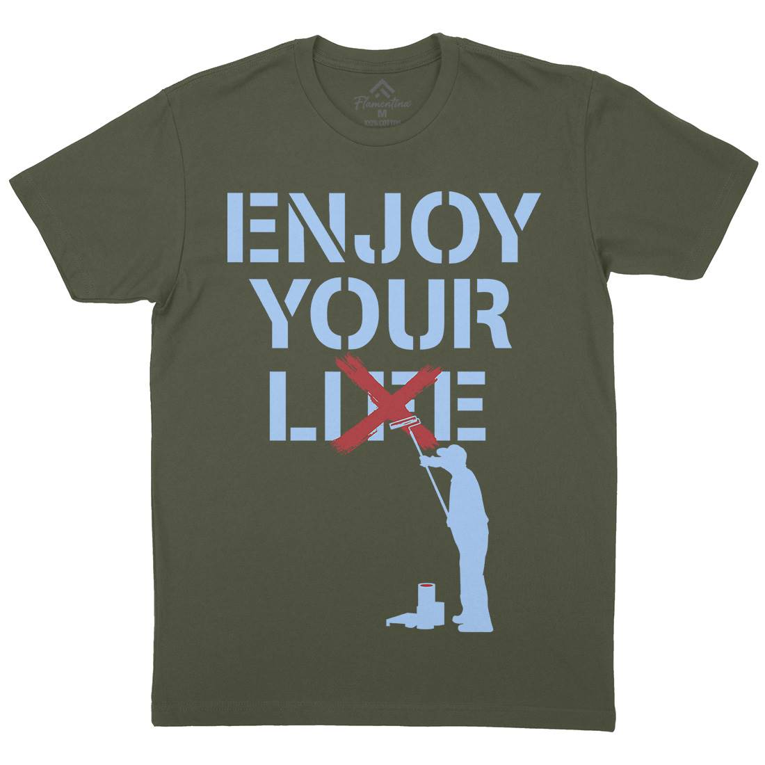 Enjoy Your Lie Mens Crew Neck T-Shirt Illuminati B037