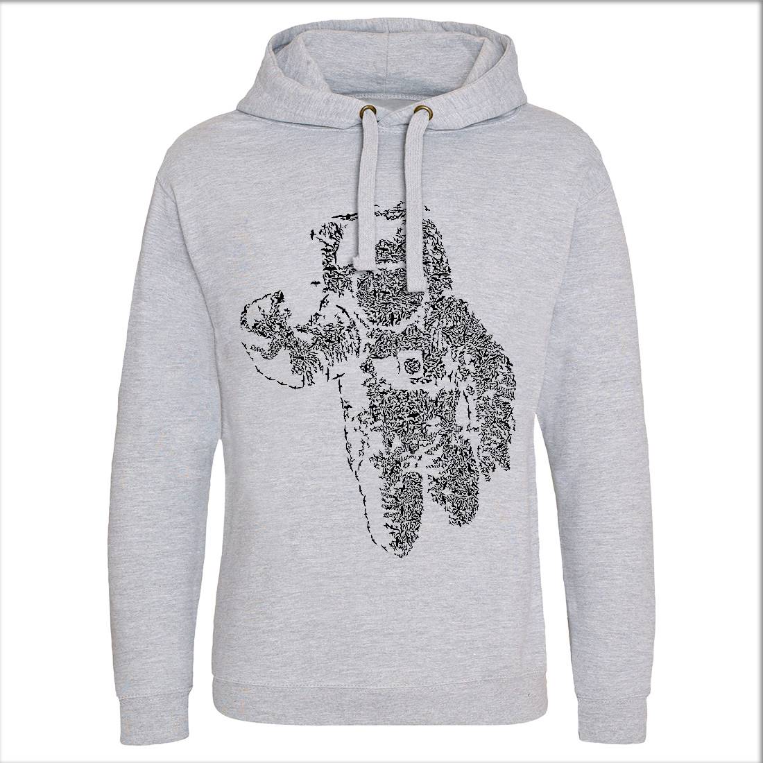 Flying Astronaut Mens Hoodie Without Pocket Space B040
